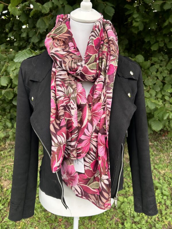 Foulard hortensias